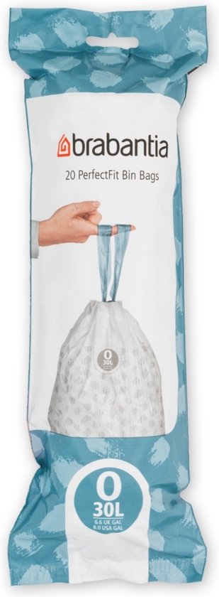 Brabantia PerfectFit Vuilniszakken - 30 l - Code O - 20 stuks