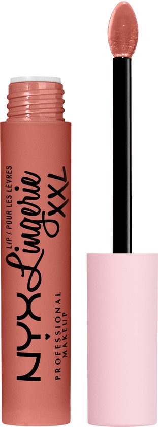 Nyx Professional Makeup Lip Lingerie XXL – Turn On – Matter, nicht abfärbender Lippenstift – Nude