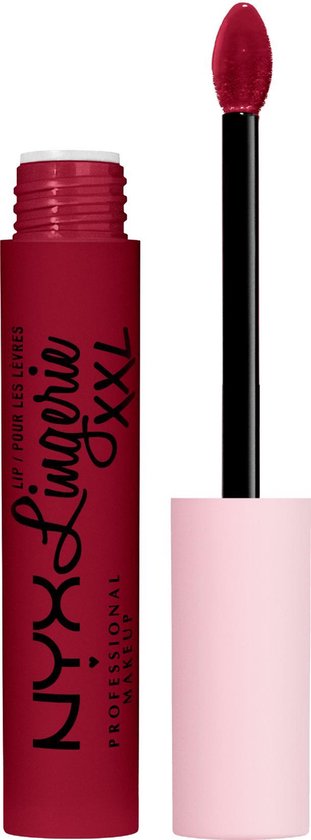 Nyx Professional Makeup Lip Lingerie XXL - Sizzlin  - Matte, niet-overdraagbare lippenstift - Donkerrood
