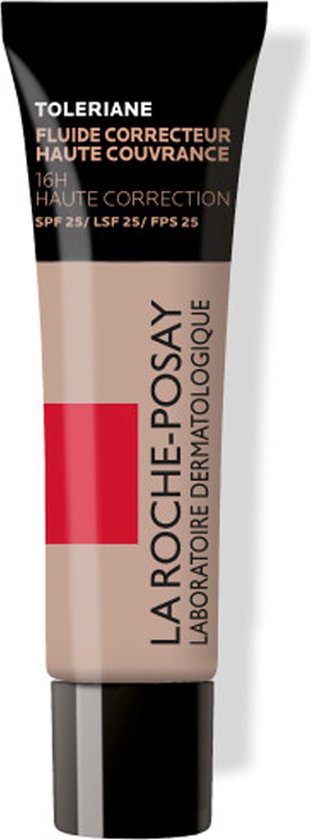 La Roche-Posay Toleriane Vloeibare Corrigerende Foundation n12 - SPF 25 - 30 ml - 16u volledig dekkend