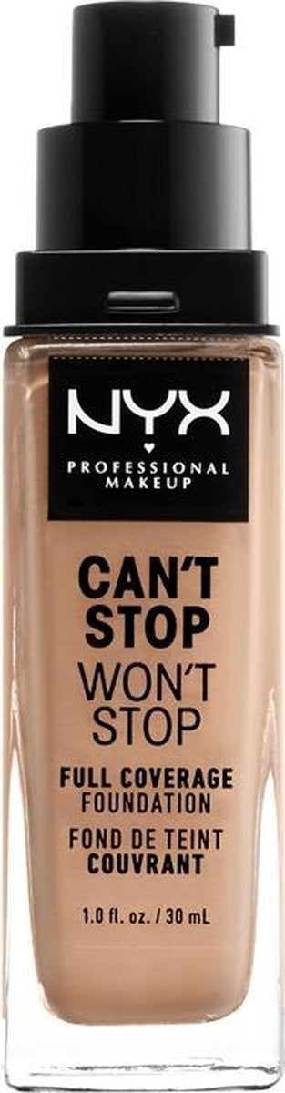 NYX Professional Makeup Can't Stop Won't Stop Full Coverage Foundation - CSWSF10.3 Medium Buff - Foundation - 30 ml