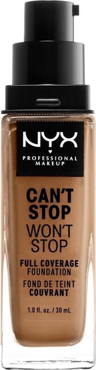 NYX Professional Makeup Can't Stop Won't Stop Full Coverage Foundation - Neutral Tan CSWSF12.7 - Foundation - 30 ml - Brown