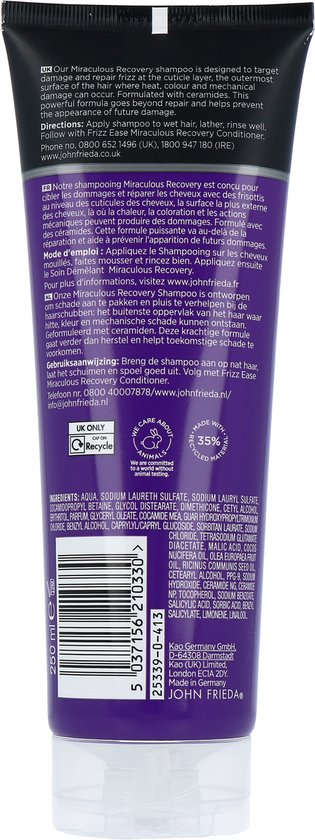 John Frieda - Miracle Recovery - 250 ml - Shampoo