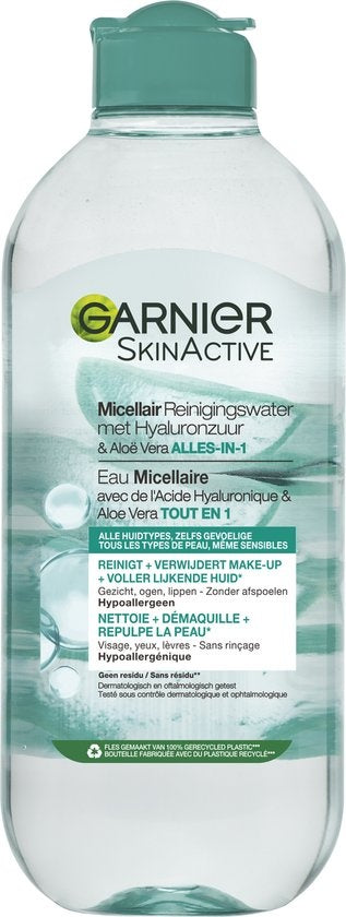 Garnier SkinActive Mizellen-Reinigungswasser mit Hyaluronsäure und Aloe Vera 400 ml