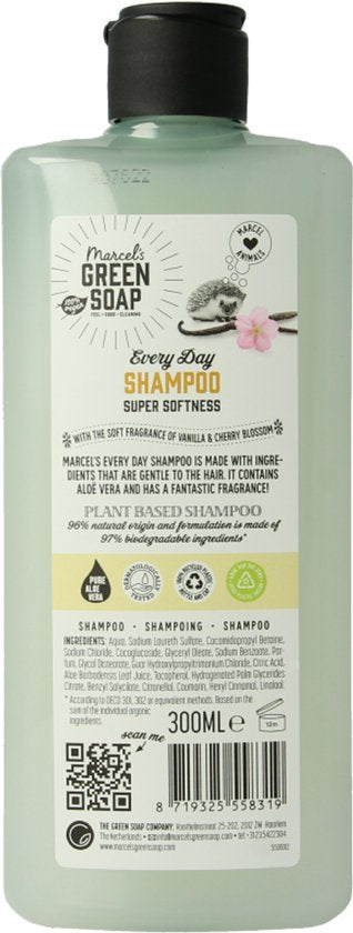 Marcel's Green Soap Every Day Shampoo Vanilla & Cherry Blossom - 300 ml