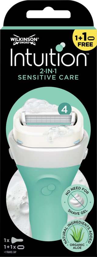 Wilkinson Sword Intuition 2-in-1 Sensitive Care Rasiersystem + 1 Ersatzklinge – beschädigte Verpackung