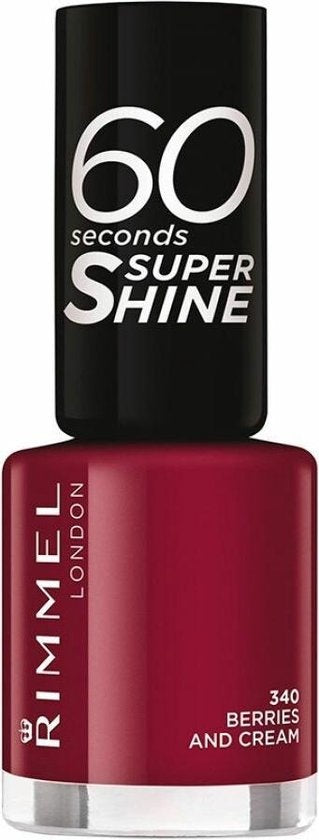 Rimmel 60 Seconds Super Shine Nail Polish - 340 Berries And Cream