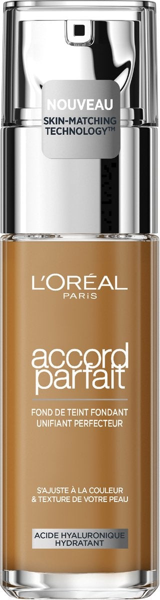 L'Oréal Paris - Accord Parfait Foundation - 8D/W - Natuurlijk Dekkende Foundation met Hyaluronzuur en SPF 16 - 30 ml