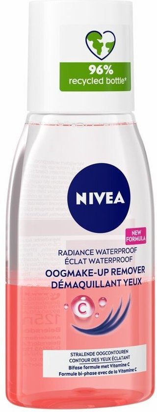 NIVEA Caring Eye Make-up Remover - Suitable for waterproof make-up - With Vitamin C - 125 ml