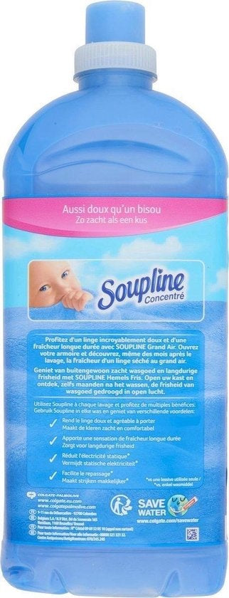 Soupline Heavenly Fresh Konzentrierter Weichspüler 1,3 l 52 Wäschen