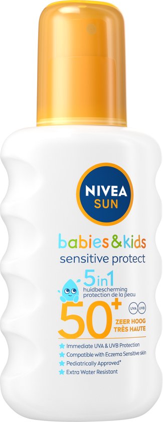 Nivea Sun Kids Pure & Sensitive Zonnespray SPF 50+ 200 ml - Dopje ontbreekt