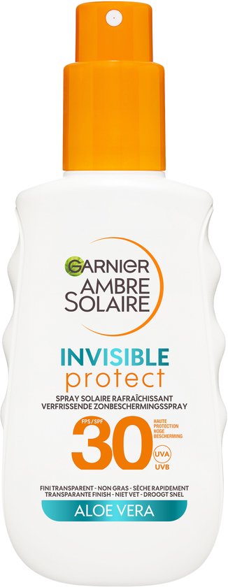 Garnier Ambre Solaire Invisible Protect Zonnebrandspray SPF30 - 150ml - dopje ontbreekt