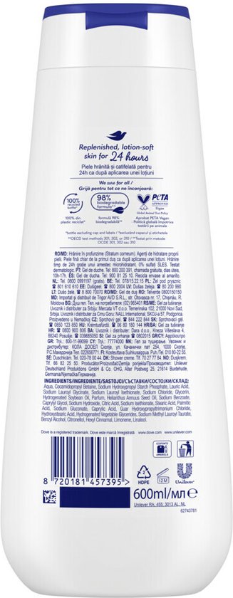Dove Douchecrème Deeply Nourishing - 600 ml