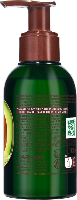 Garnier Loving Blends Avocado Oil &amp; Shea Butter Curl Revival Elixir - Intensely Nourishing Hair Oil - For Very Dry, Wavy, or Curly Hair - 120 ml