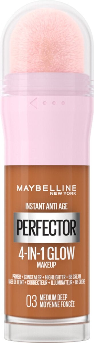 Maybelline Instant Anti-Age Perfector 4-in-1 Glow Medium Deep - Primer, Concealer, Highlighter en BB-Cream in 1 - 20 ml