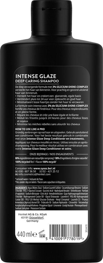 Syoss Intense Glaze Deep Caring Shampoo 440ML