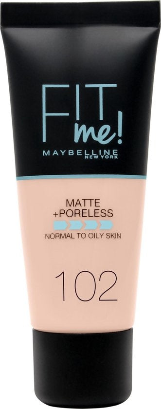 Maybelline Fit Me Matte &amp; Poreless Foundation - 102 Fair