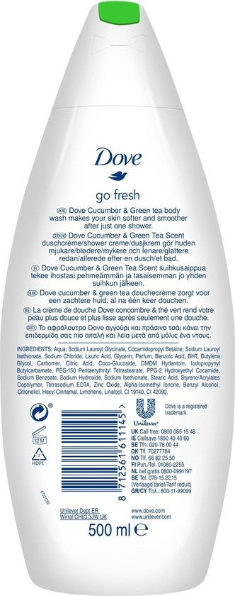 Dove Go Fresh Touch Women - 500 ml - Shower Gel