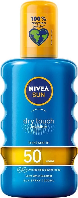 NIVEA SUN Sonnenschutz – Protect &amp; Refresh Transparentes Sonnenspray – LSF 50 – 200 ml