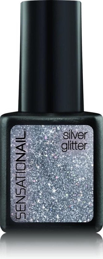 SensatioNail Gel Polish Silver Glitter - Gel nail polish - Silver