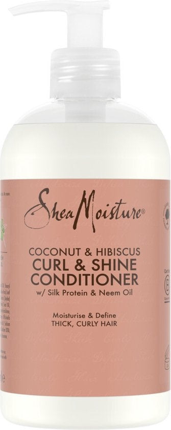 Shea Moisture Coconut &amp; Hibiscus - Conditioner Curl &amp; Shine - 384 ml - Pump damaged