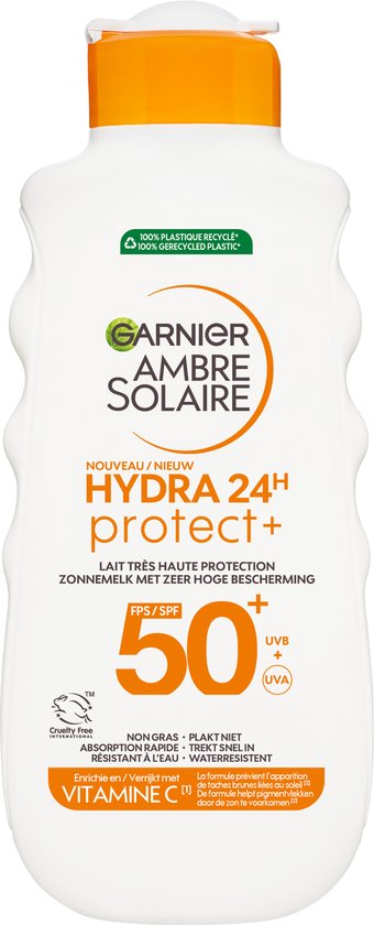 Garnier Ambre Solaire Hydra 24H Protect Lotion Sunscreen SPF 50+ 175ml
