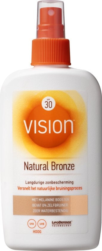 Vision Natural Bronze - Sunscreen spray - SPF 30 - 180 ml - Cap missing