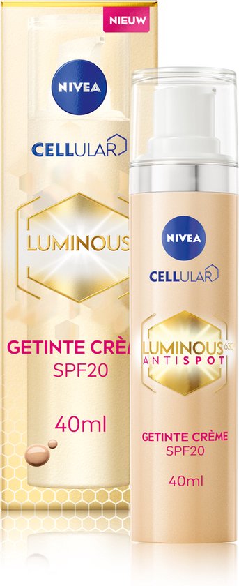 NIVEA Cellular Luminous630 getönte Tagescreme – LSF20 – 40 ml – Verpackung beschädigt