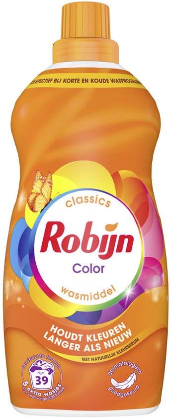 Robijn Klein & Krachtig Wasmiddel Color 39 Wasbeurten - 1,19 liter