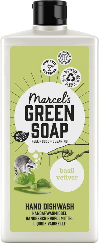 Marcel Green Soap dishwashing liquid Basil &amp; Vetiver Grass 500ml