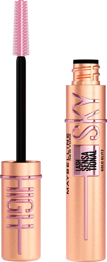 Maybelline New York Lash Sensational Sky High Mascara - RoseGold Glitz - Glitter Topcoat - 7,2 ml