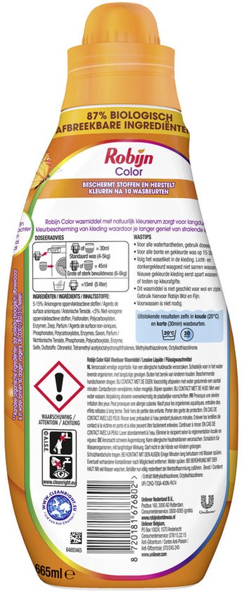 Robijn Small &amp; Powerful Classics Flüssigwaschmittel – Farbe 22 Wäschen