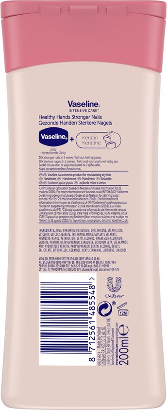 Vaseline Hand Cream - Healthy Hands &amp; Stronger Nails 200 ml