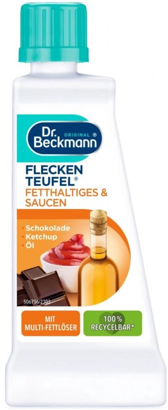 Dr. Beckmann Vlekkenduivel - vlekverwijderaar voor vet, olie, sauzen, ketchup en chocolade - 50 ml