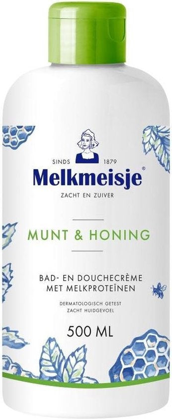 Melkmeisje Douche Creme Munt en Honing - 500 ml