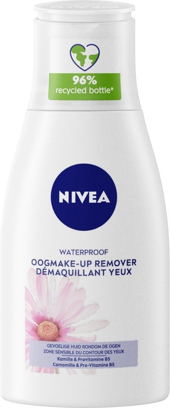 NIVEA Waterproof Eye Make-up Remover - Eye make-up remover - For sensitive skin - Chamomile - Provitamin B5 - 125 ml