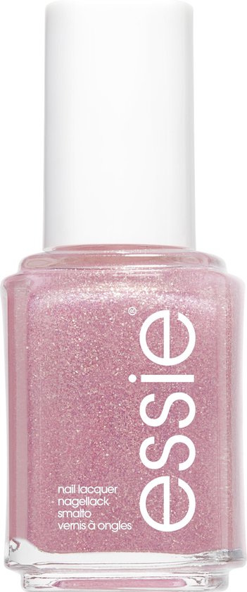 essie - mini-  514 birthday girl - roze - glitter top coat - 5 ml