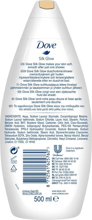 Dove Nourishing Silk Shower Cream 500 ml