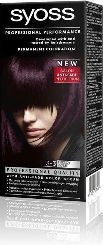 Color Baseline 3-3 Trendy Violet Haarfarbe – Verpackung beschädigt