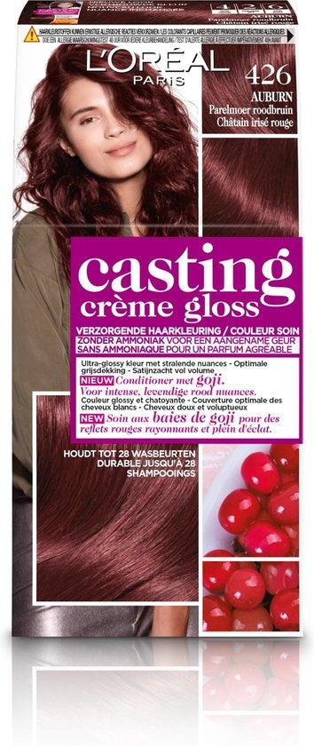 L'Oréal Paris Casting Crème Gloss 426 Auburn - Parelmoer Roodbruin - Haarverf