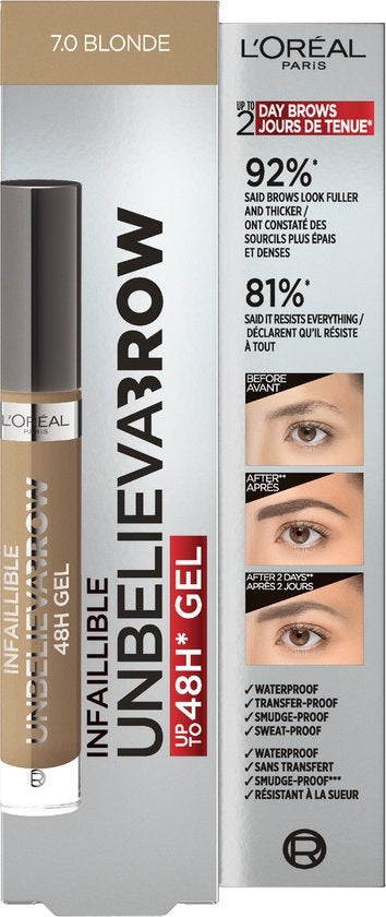 L'Oréal Paris Unbelieva Brow Wenkbrauwgel -7.0 Blond - Waterproof - 3.4 ml