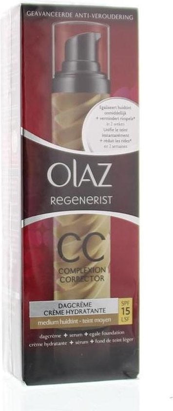 Olaz Regenerist Complexion Corrector Medium 50ml - CC Cream - Verpakking ontbreekt