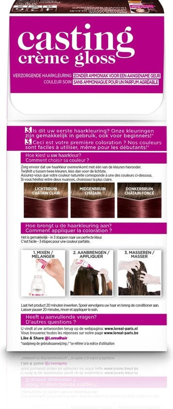 L'Oréal Paris Casting Crème Gloss 426 Auburn - Parelmoer Roodbruin - Haarverf