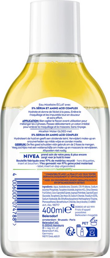 NIVEA Naturally Good Micellar Wash Gel with organic aloe vera - 140ml