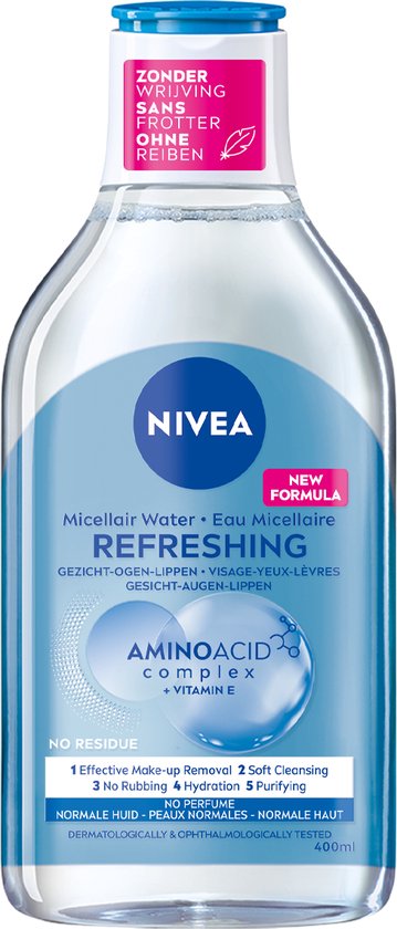 NIVEA Essentials Verfrissend & Verzorgend Micellair Water - Normale/ Gemengde Huid - 400 ml