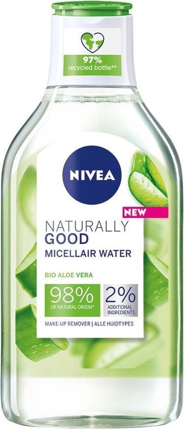 NIVEA Naturally Good Mizellenwasser mit Bio-Aloe Vera – 400 ml