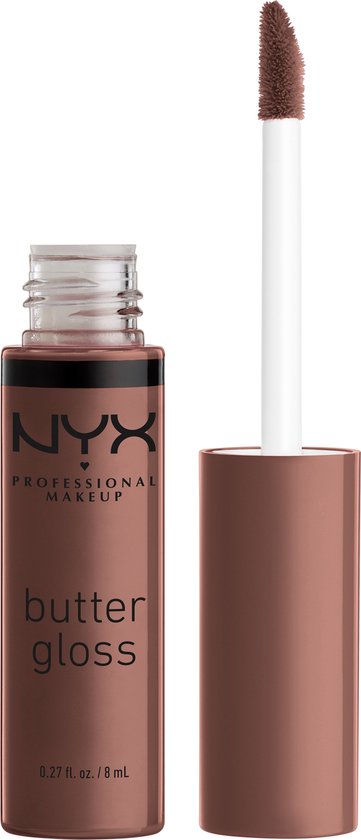 Nyx Professional Makeup Butter Lipgloss – Ginger Snap – Glänzender Lipgloss – Braun