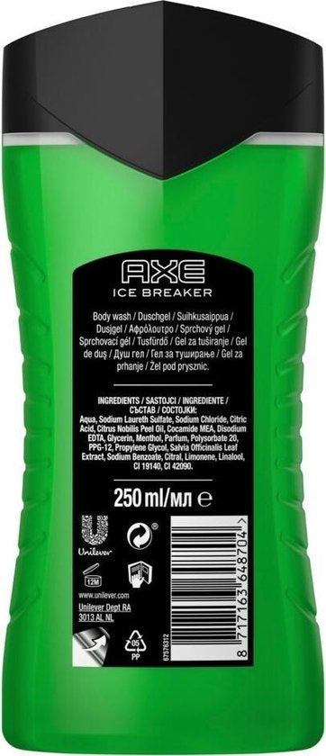 Ax - 2In1 Body &amp; Hair Wash Shower Gel &amp; Ice Shampoo