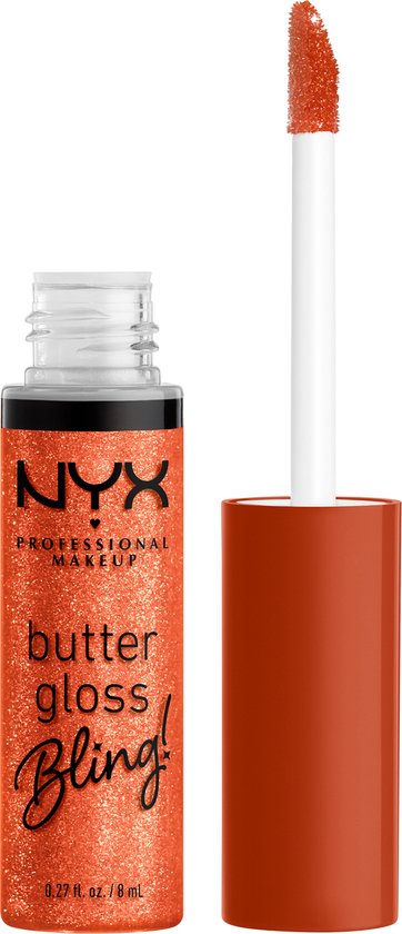 Nyx Professional Makeup Butter Gloss Bling Shimmer Down – Orange – 8 ml