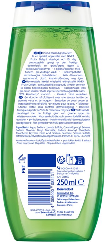 Nivea douche gel Fruity Delight 250ml